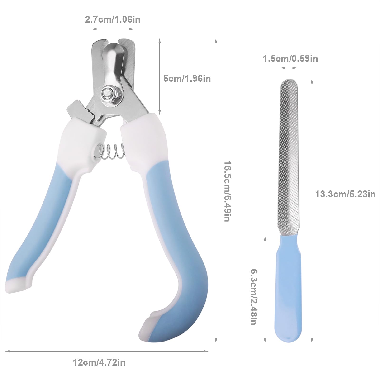 Deetenks Dog & Cat Pets Nail Clippers and Trimmers with Safety Lock/Protective Guard to Avoid Over Cutting for Professional Grooming Tool for Pets - Image 2