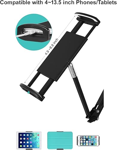 Miniatura 4 de Soporte de metal resistente para teléfonotableta, soporte universal para teléfono celular, soporte perezoso, rotación de 360, soporte de abrazadera