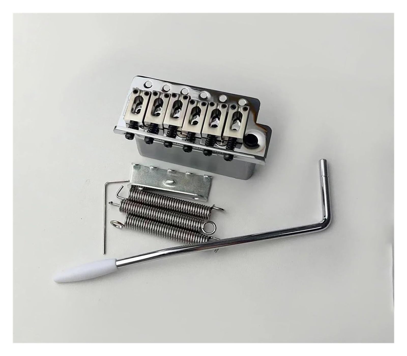 Gitarrenbrücken-Bausatz Vintage E-Gitarre Tremolo Brücke Chrom Silber