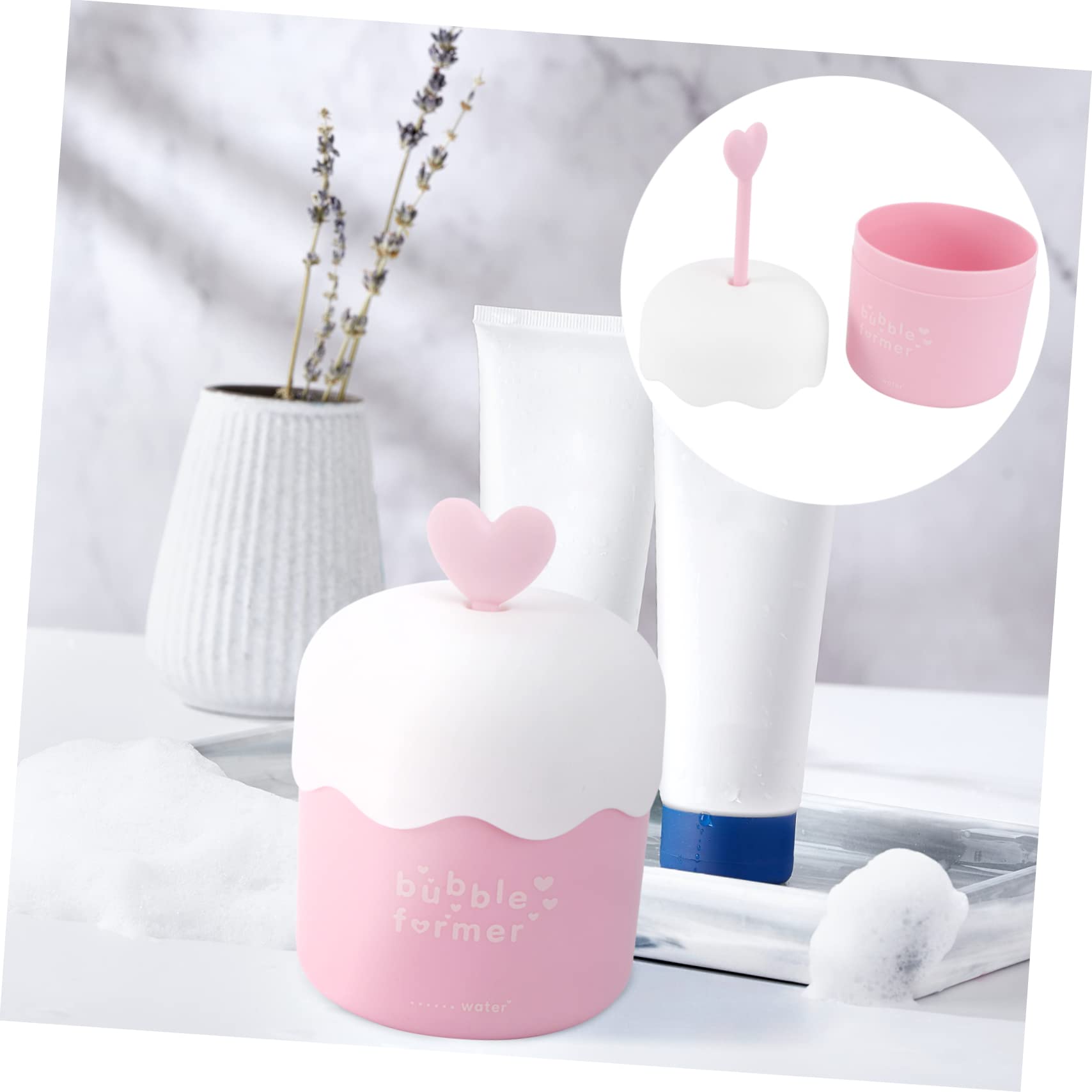 Detergente per il viso Bubbler Bubble Cup Tazza di schiuma portatile Foamer Device Cup per una pulizia efficace della pelle a casa e in viaggio, compatto, facile da usare, 4,72 x 3,11 x 3,11 cm