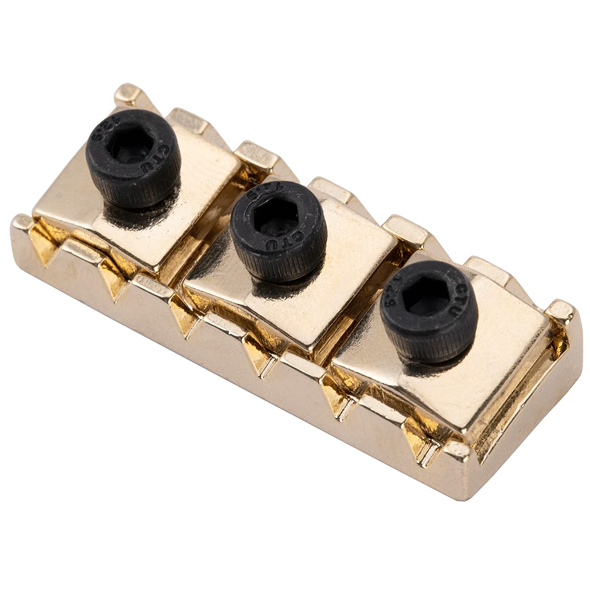 Musiclily Pro 42mm Steel Guitar R2 Locking Nut String Lock for Floyd Rose Tremolo Bridge Electric Guitar, Gold - Image 4
