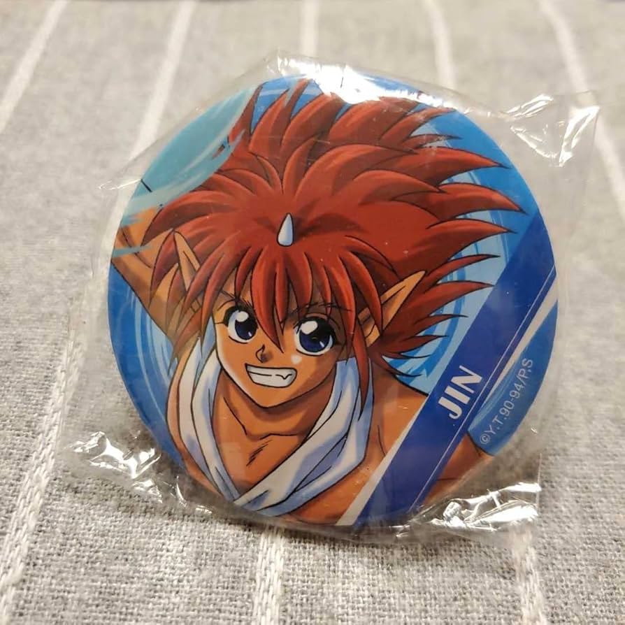 Amazon.co.jp: 幽遊白書 陣 缶バッジ ／ 幽遊白書 幽白 JIN 冨樫