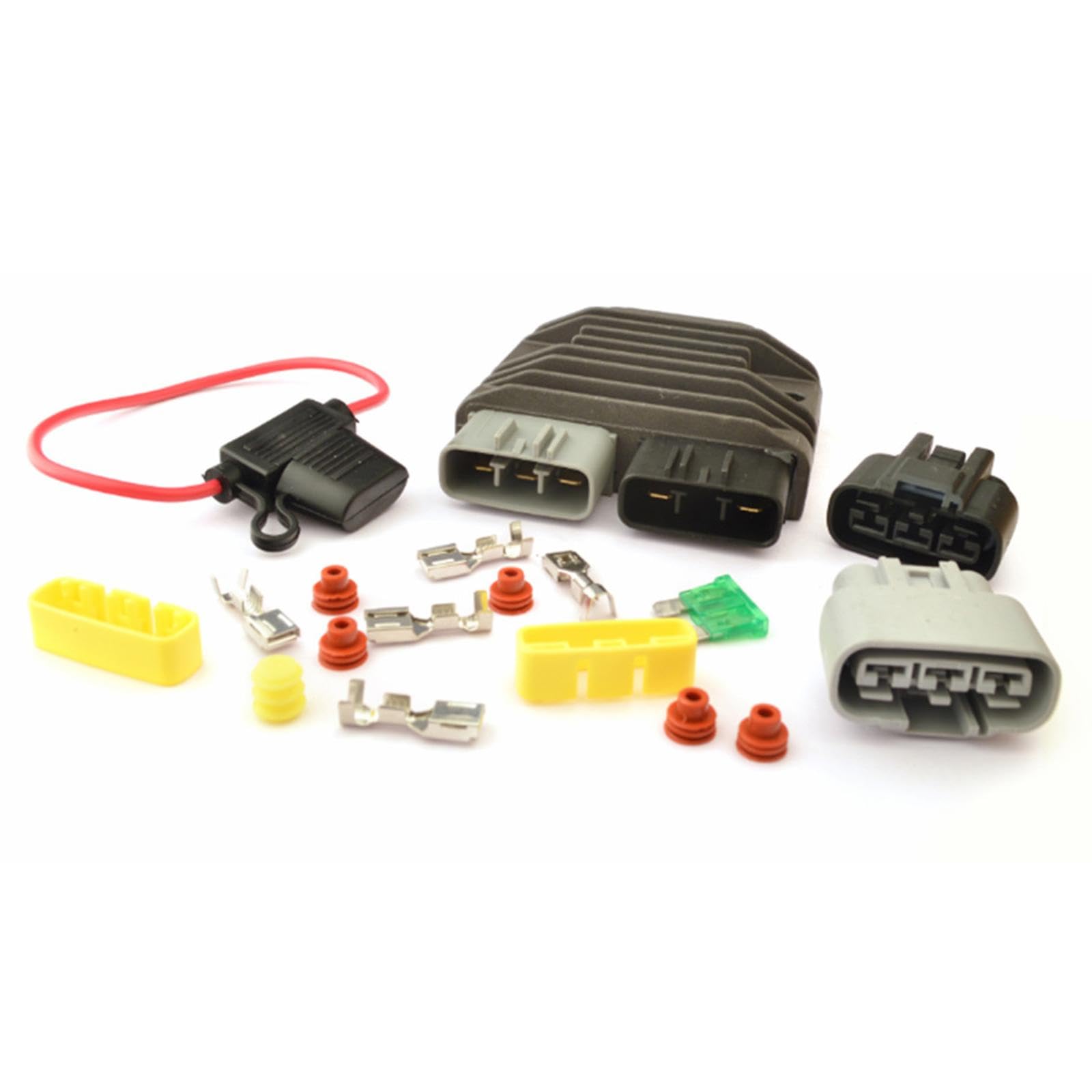 Amagogo Spannungs Motorrad Gleichrichter Aluminium Zubehör Ersatzteile Passend Ersatz Langlebig für Mosfet FH020AA FH012AA Reparatur Werkstatt
