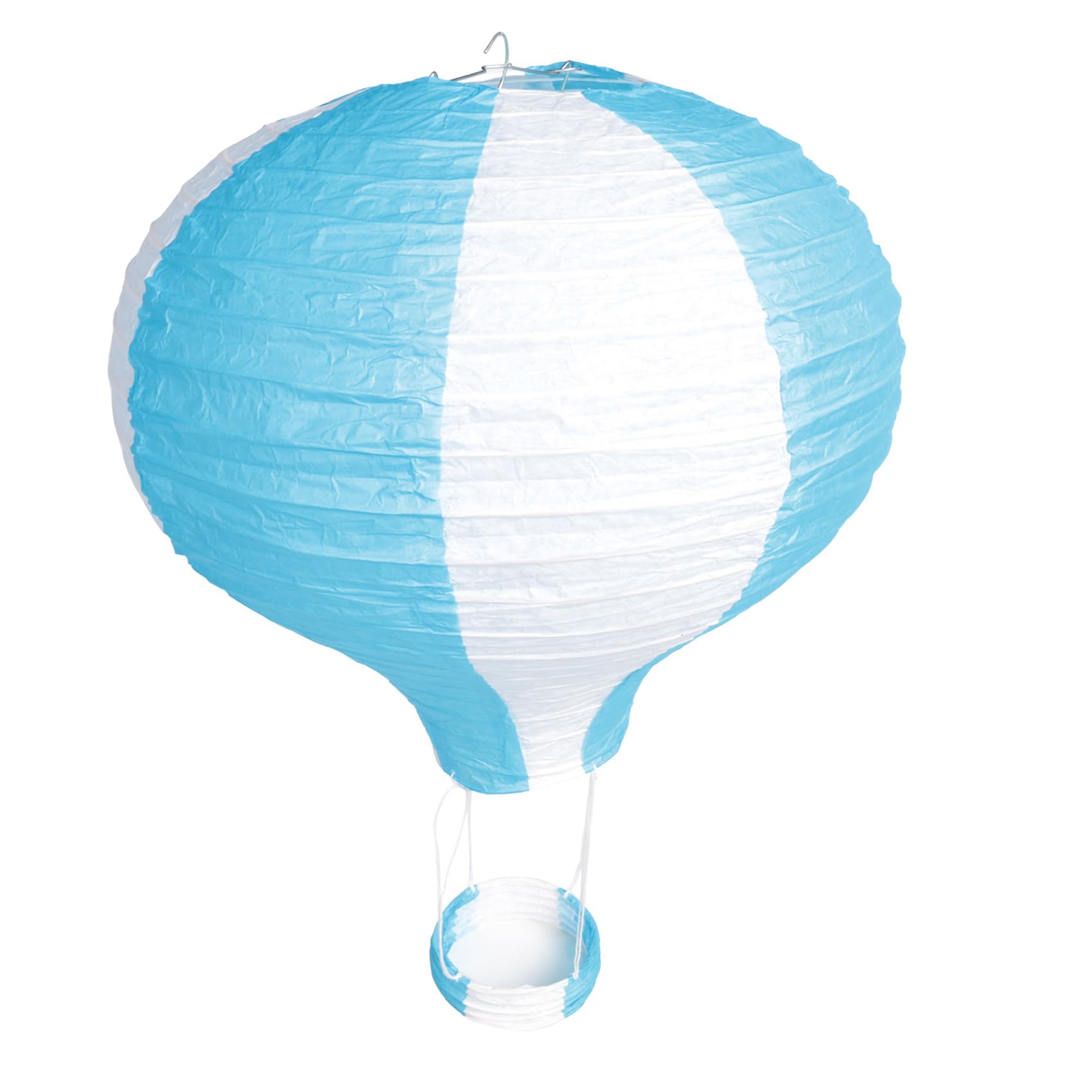 detee 12inch Hot Air Balloon Paper Lantern Lampshade Ceiling Light Wedding Party Decor, Blue