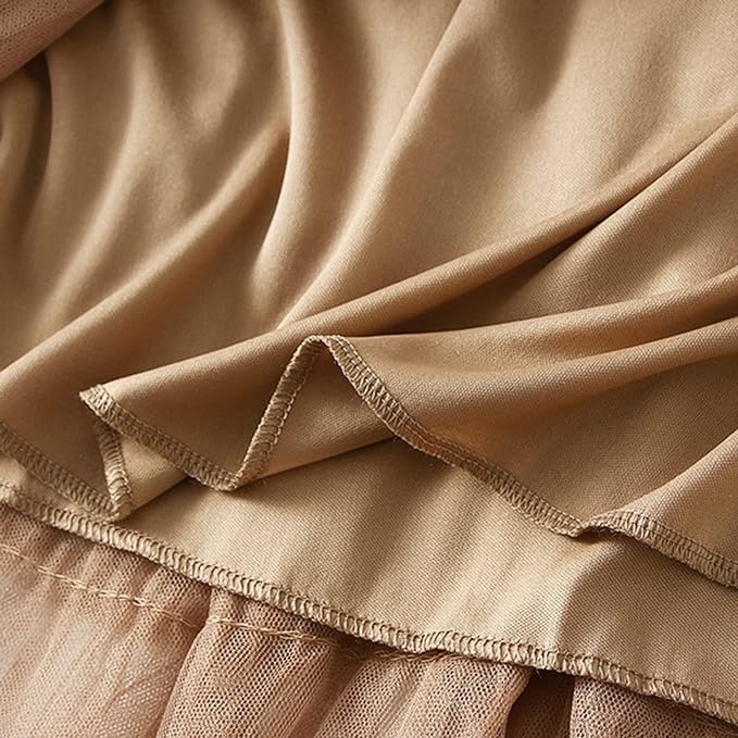 Womens One Size Skirt Mesh Layered Hem Fluffy Multilayer Tiered Puffy Ruffles Tulle (Midi Pink)4