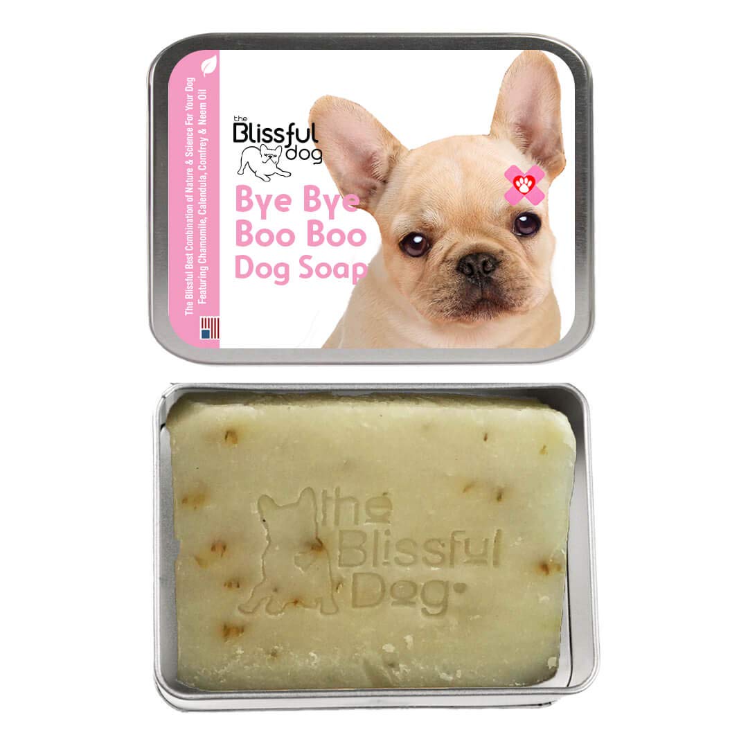 The Blissful Dog Bye Boo Dog Bar Soap featuring the French Bulldog