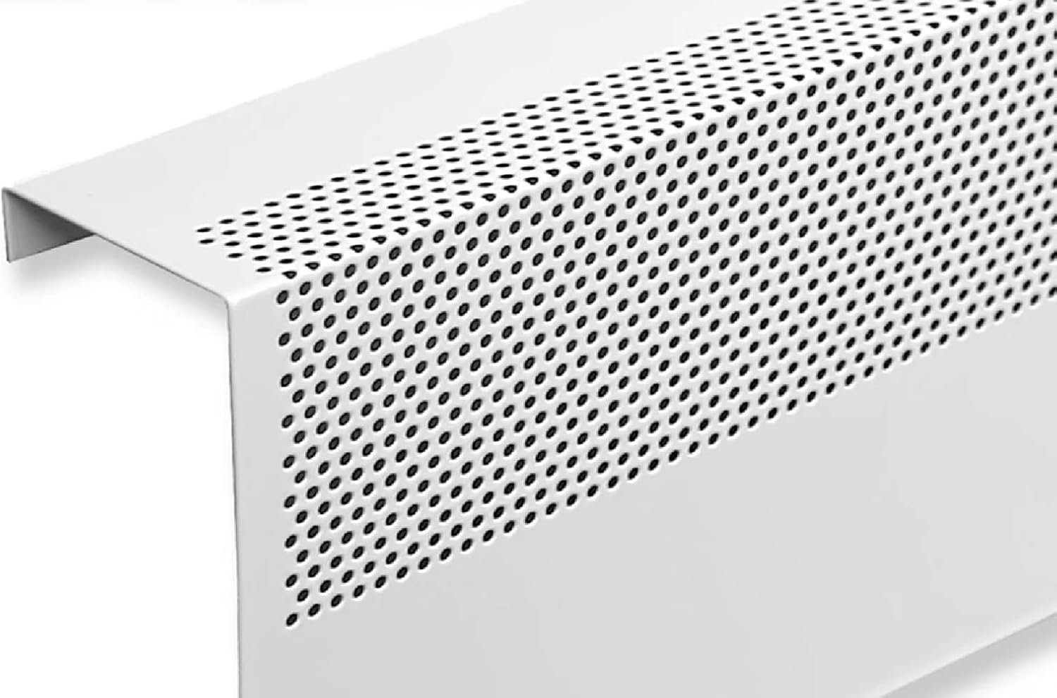 Baseboarders Basic Series 3 ft (36 in) Galvanized Steel Slip-On Baseboard Heater Cover, Rust Resistant, White, for Hydronic Hot-Water Systems image 2