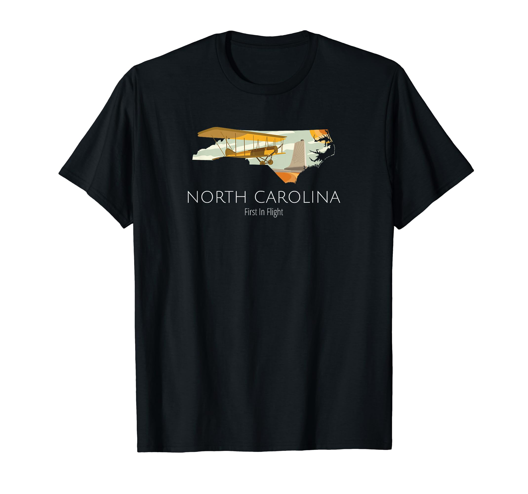 North Carolina Gear and State Pride GiftsNorth Carolina Proud State Motto First In Flight T-Shirt