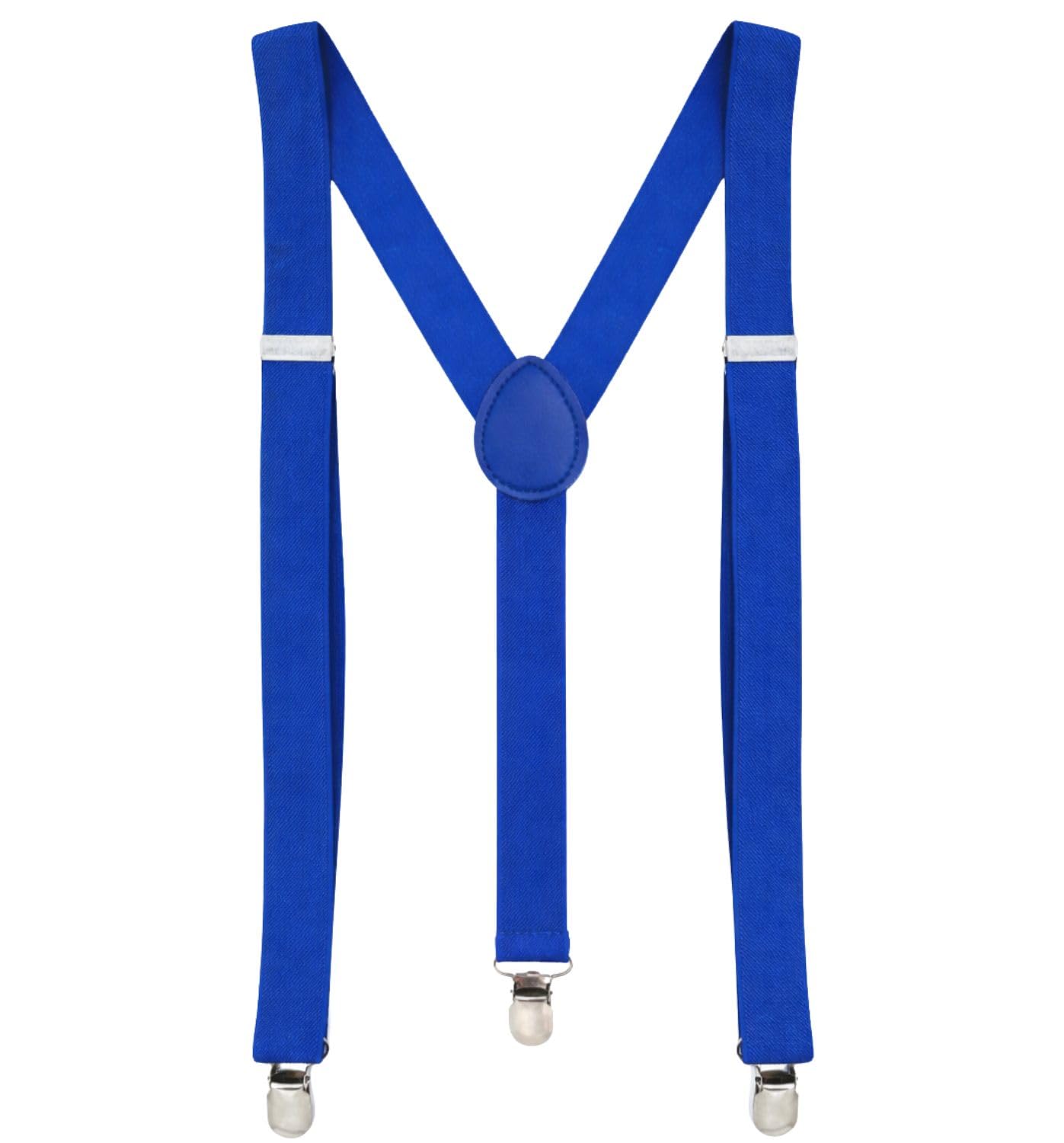 MDSTYLE Suspenders for Men Women &amp; Boys - Adjustable Y-Back with 3 Heavy Duty Clips for Wedding, Tuxedo, Formal &amp; Casual Wear