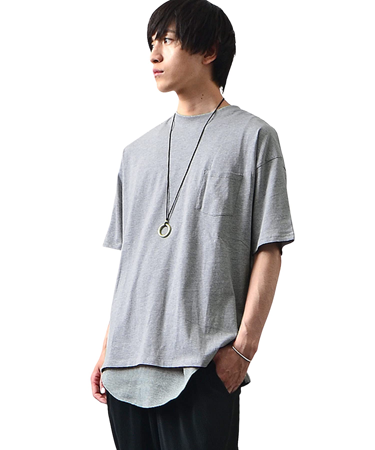 [ジョーカーセレクト] 2点セット Tシャツ+タンクトップ アンサンブル ビッグT ビッグシルエット