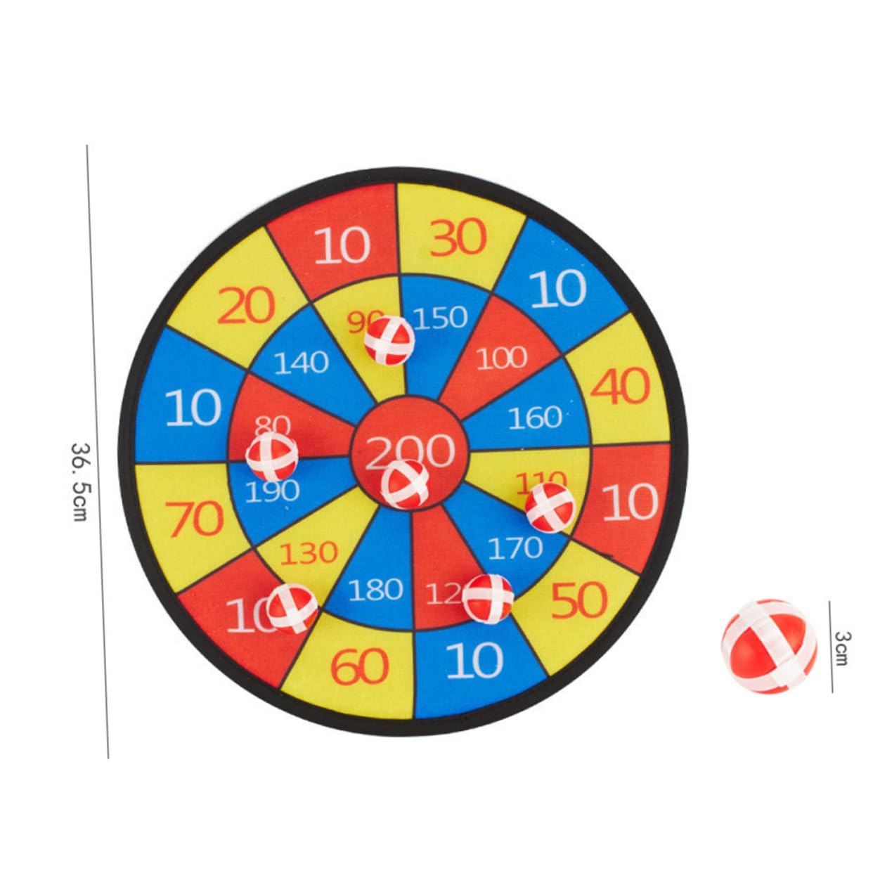 NAMOARLY PVC Board Set with Hook Loop Balls Safe Throwing Game for Building Hand Eye Coordination Fun Indoor and Outdoor Playtime Activity