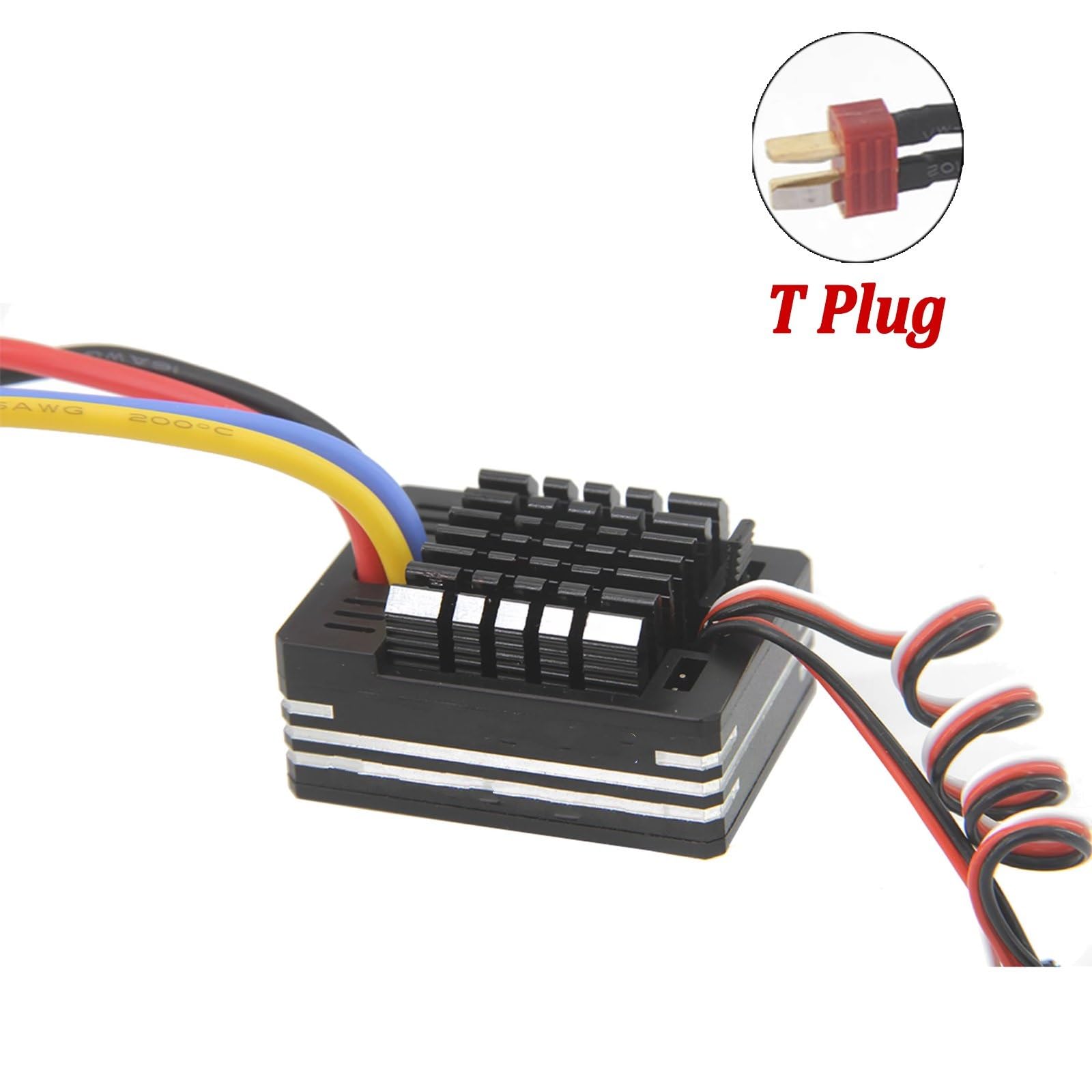 Per 1/10 1/12 60A 80A Full Metal Impermeabile Spazzolato ESC 2-3S 540 550 Motore RC Auto Crawler Mostro Off Road Veicoli Modificati
