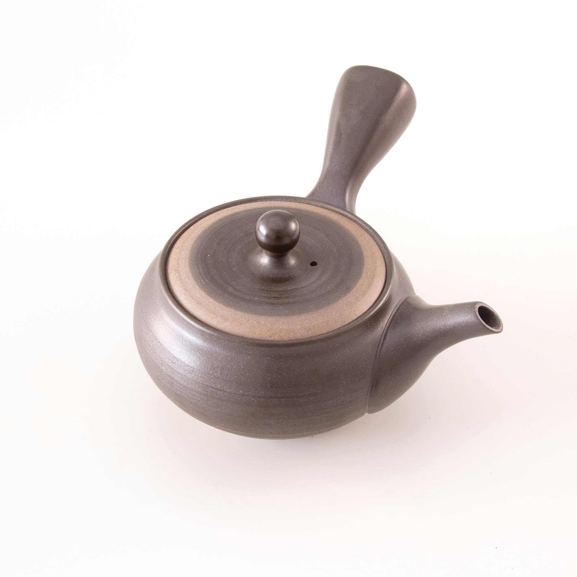 Asayu Japan Kyusu, Theiere Japonaise traditionnelle, Ceramique Nippone, Teapot Kurofuki, Artisanat ancien