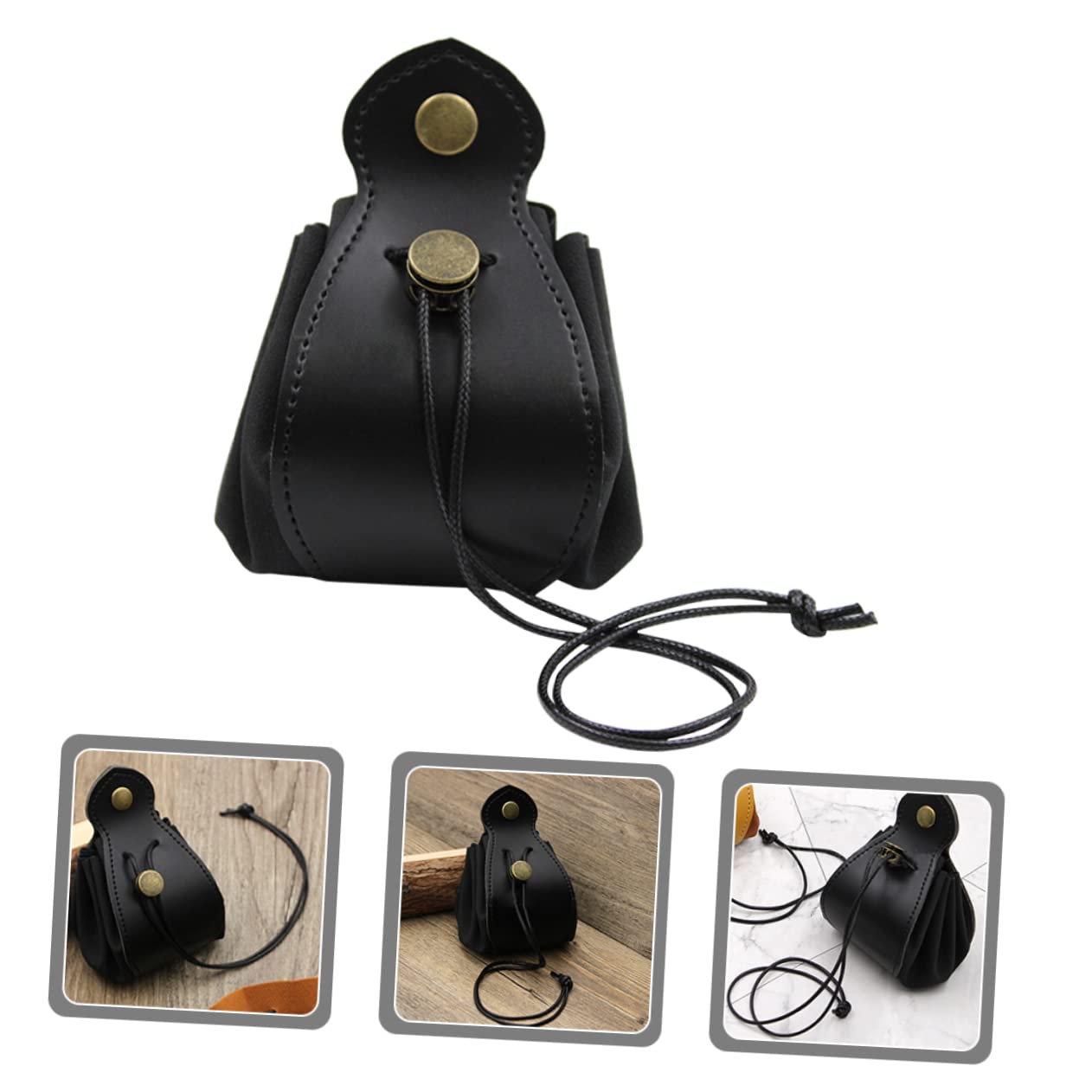 TOYANDONA 4pezzi Borsa Porta Dadi Pelle Organizer Pratico Per Giochi e Gioielli Sacchetto Anti-usura Compatto e Facile Da Pulire