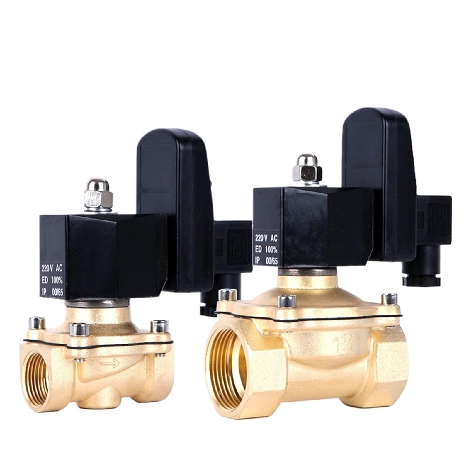 Électrovanne laiton 110V 1/2" DN15 avec minuterie réglable