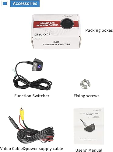 Miniatura 9 de Cámara de visión nocturna impermeable IP68 de 170 grados de visión trasera para coche, cámara de marcha atrás, color universal, CMOS, chip de imagen