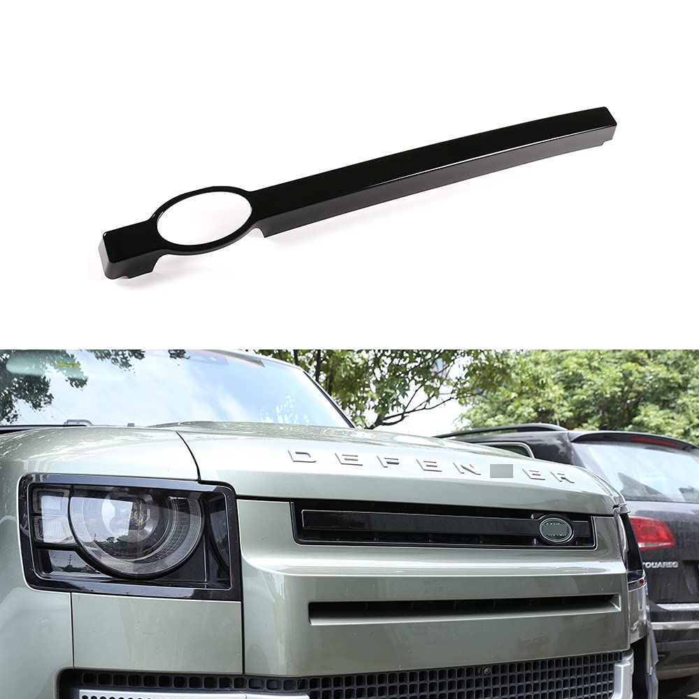 Samochód ABS przedni grill bar dekoracja osłona osłona osłona do LR Defender 90 110 2020 2021 części zamienne do samochodu czarne 1 szt