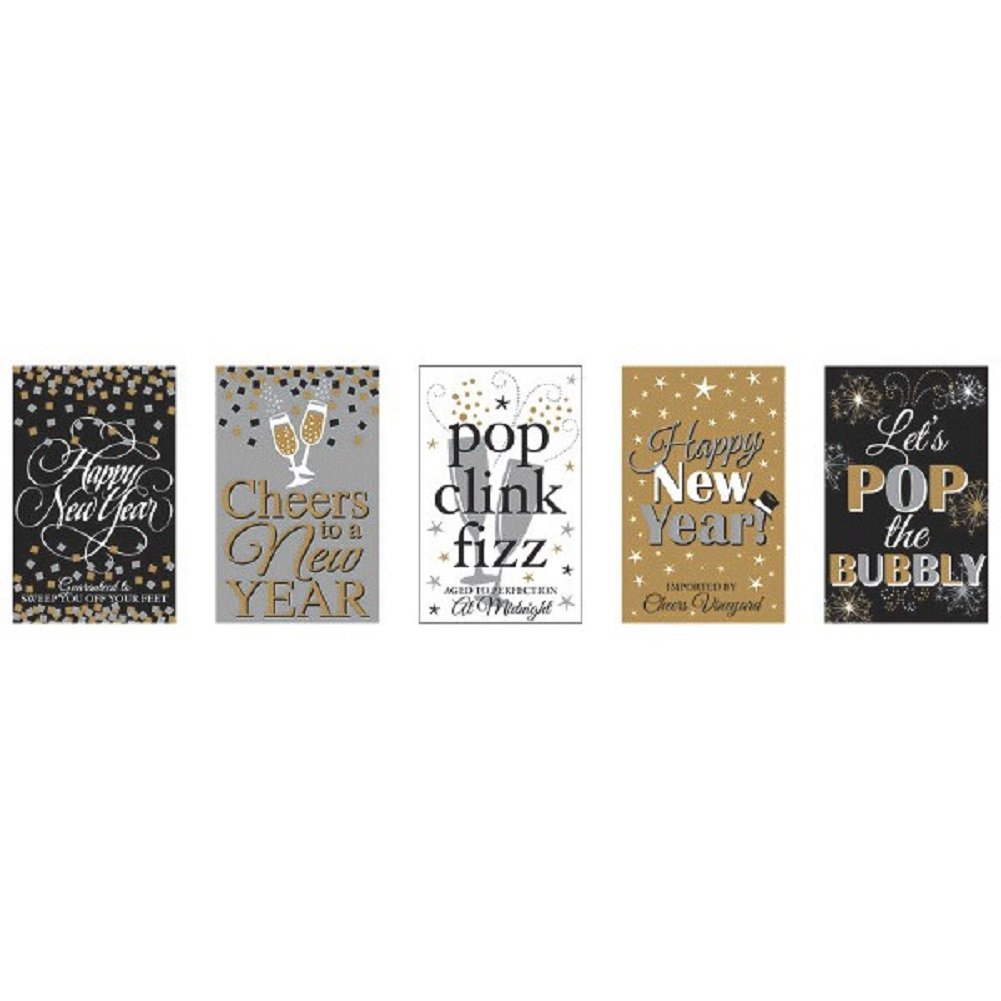 label bottle hny by Amscan