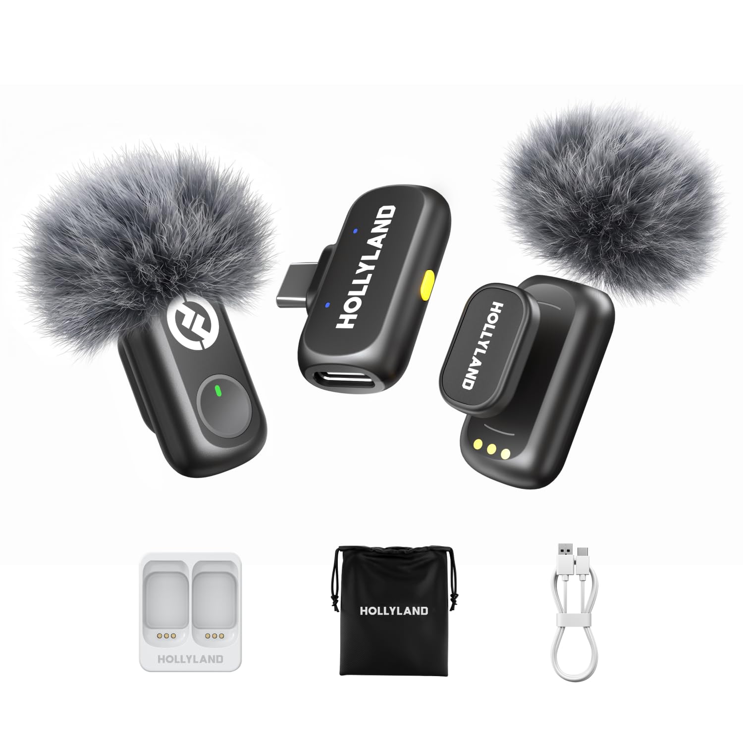 HOLLYLAND LARKA1 ワイヤレスマイクロフォンコンボ Amazon.com: Hollyland Lark A1 Wireless Microphone for iPhone