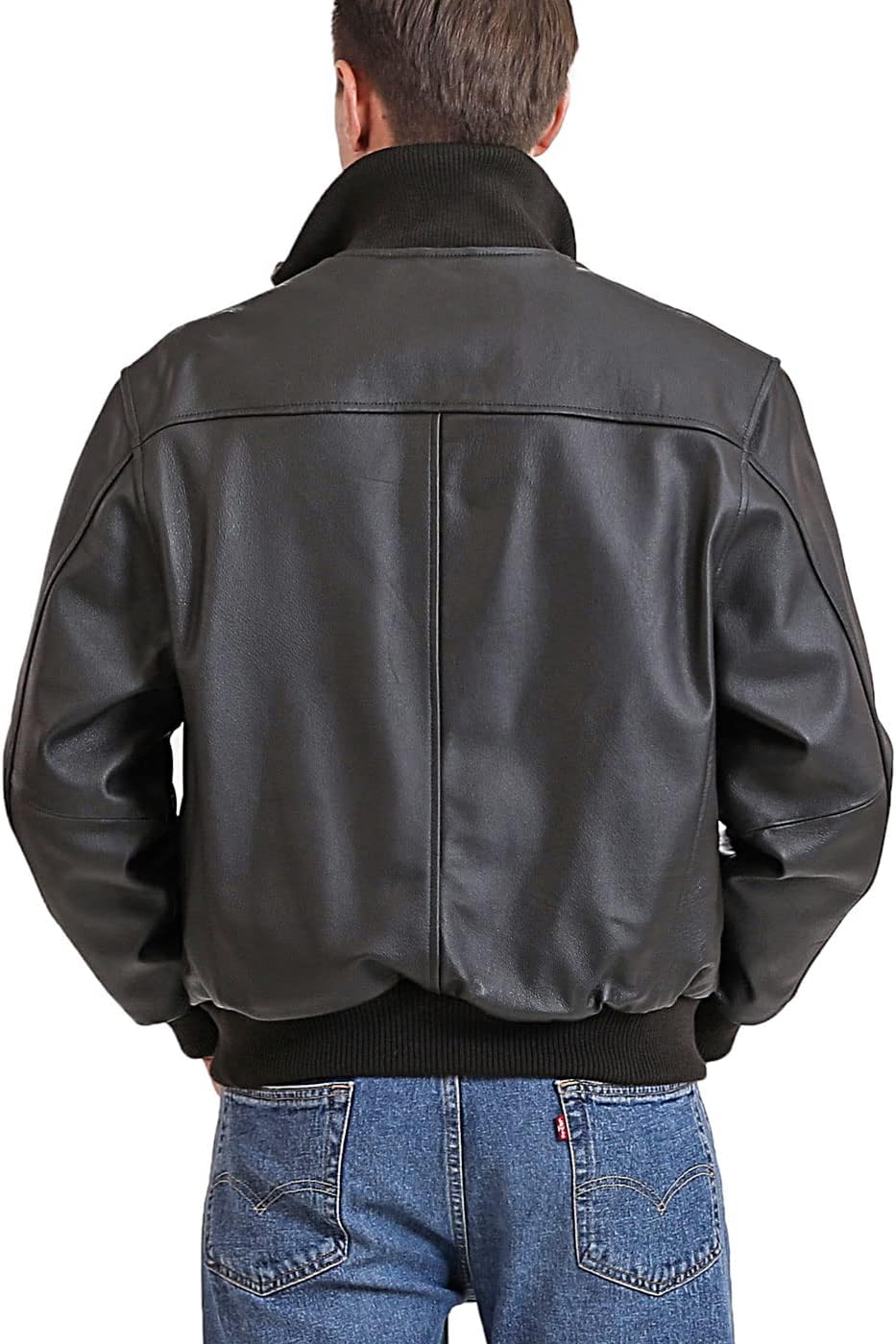 Landing Leathers Men A-1 Leather Flight Bomber Jacket