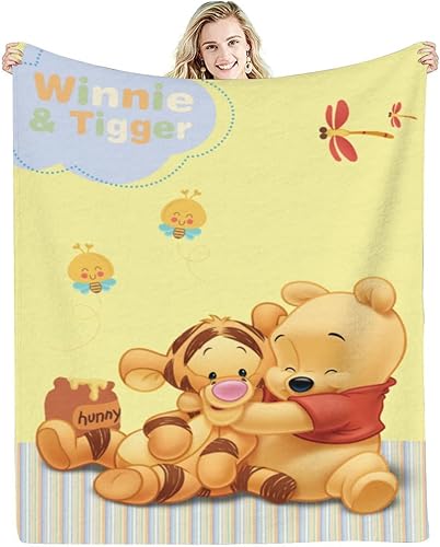 Linda manta de franela para niños y niñas, manta de oso de franela para mejor amigo, súper suave, acogedora y cálida, ropa de cama de felpa de 60 x disponible en Yaxa Peru