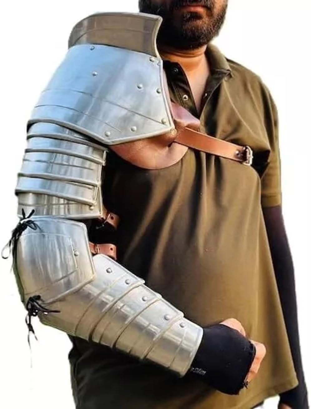 Medieval Single Pauldron Spartacus Cosplay Metal Roman Knight Sleeve Shoulder Arm Armor Gladiator
