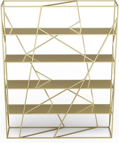 Estantería pequeña de esquina de hierro forjado multicapa para sala de estar estantería de piso para oficina estante de almacenamiento simple contra