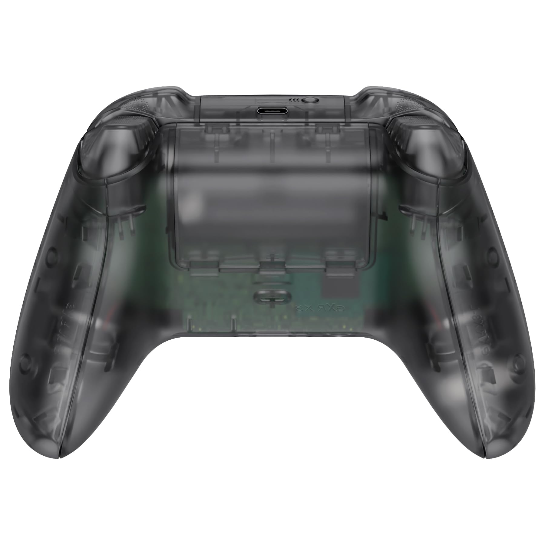 eXtremeRate Carcasa Transparente para Xbox Series X S Mando Carcasa Completa Protector Placa Trasera Funda Frontal Empuñadura Agarre con Botones para Xbox Series S X Control-No Incluye Mando(Negro) — view 6