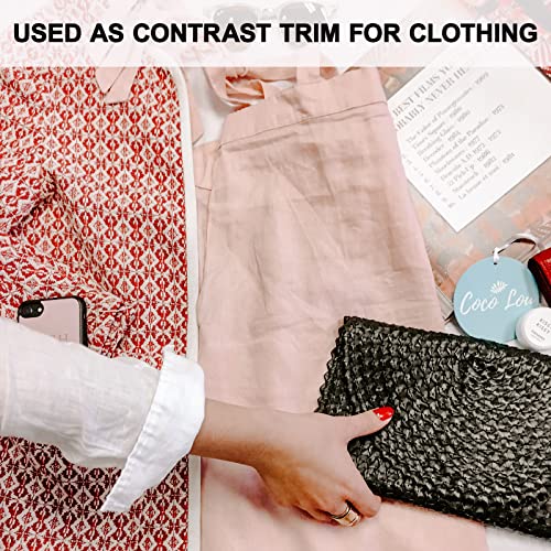 Bias Tape Double Fold 1 Inch, Double Fold Bias Binding Tape 55 Yards (White) And 4 Pieces Sewing Fabric Chalks For Crafts, Sewing, Seaming, Hemming, Piping, Quilting. #TOP4