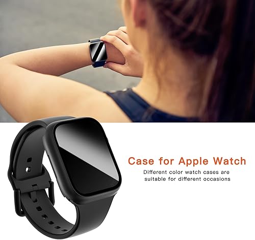 Miniatura 7 de Paquete de 4 Funda protectora de pantalla de privacidad para Apple Watch UltraUltra 2 de 1.929 in, carcasa rígida de policarbonato antiespía,