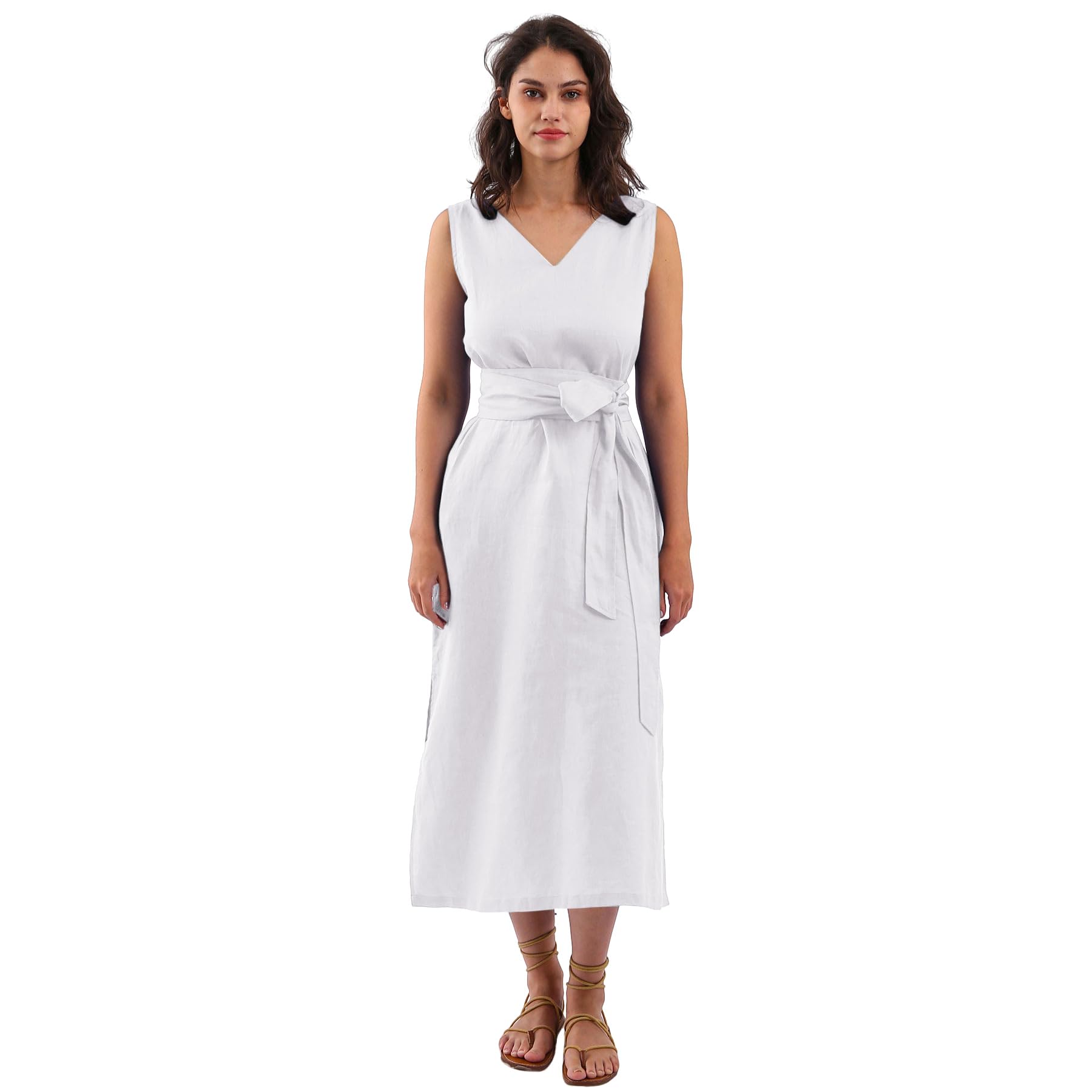Amazhiyu V-Neck Midi