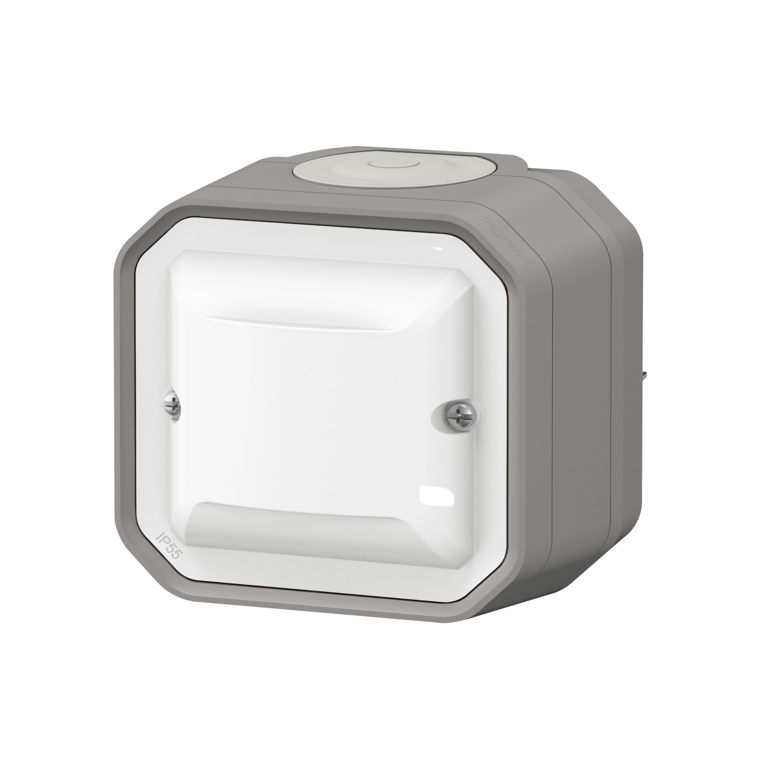LEGRAND - Détecteur Mural Plexo sans Neutre 100W LED - Composable Gris