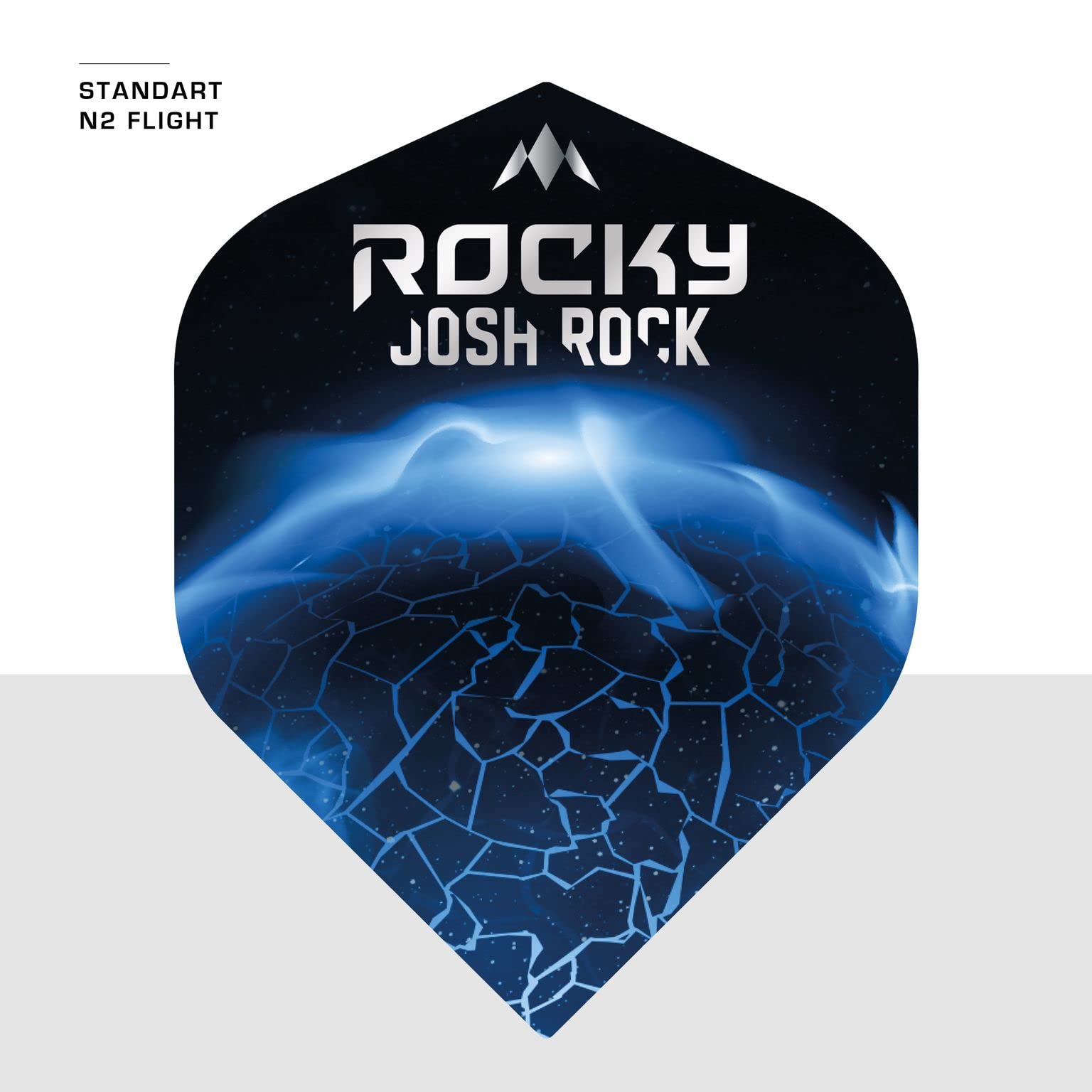 Mission Josh Rock V2 Darts - Steel Tip - 95% - Rocky - Silver And Blue