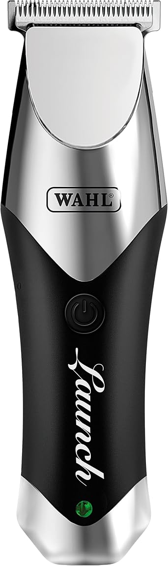 Wahl Professional Launch Trimmer, Cordless Compact 6000 RPM Rotary Motor, Wide Detachable T-Blade, 2 Hour Runtime