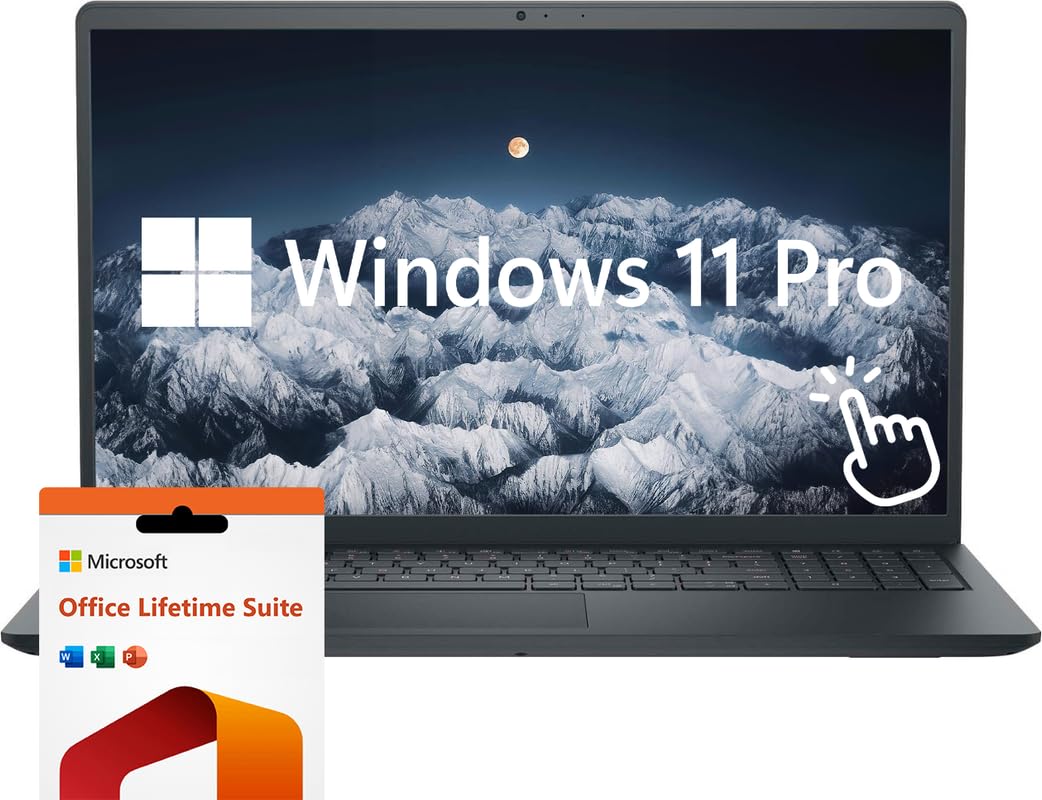 Touchscreen ‎15.6" ‎Inspiron 15 Business Laptop Computer, Windows 11 Pro Laptop, Intel Core i5, FHD ‎1920 x 1080 Display, Microsoft Office Lifetime Suite (Intel Core i5, 32GB RAM | 1TB SSD)