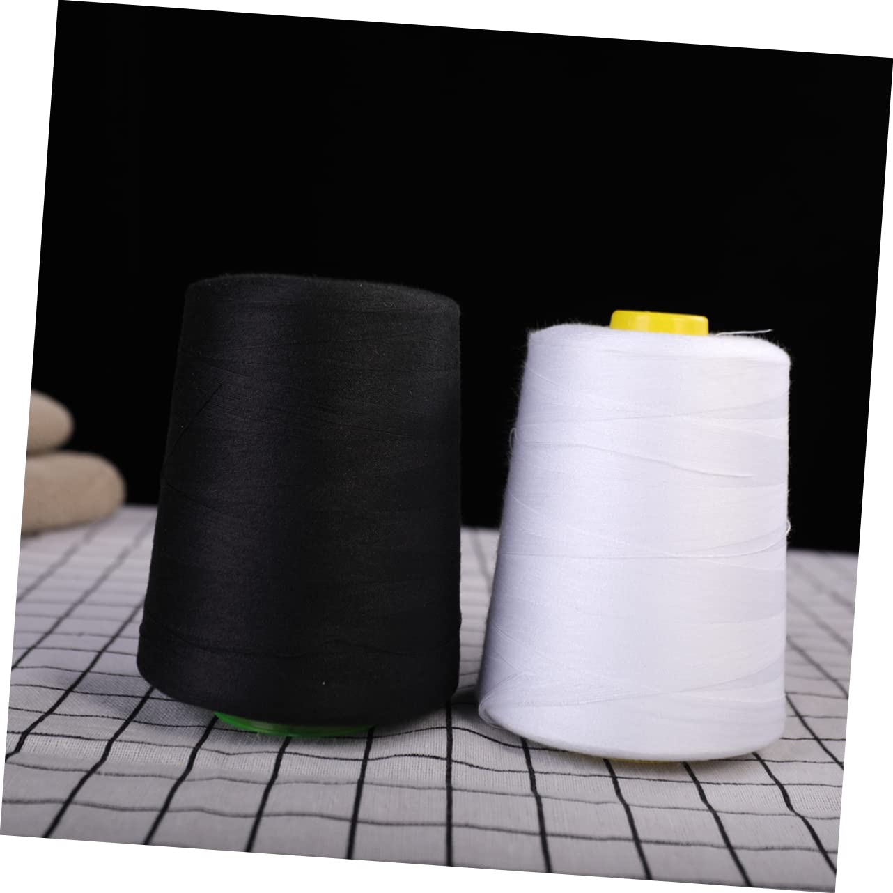 Homoyoyo 3 Series Hilo De Poliéster Para Coser Hilo Negro Para Bordar Hilo Para Coser Telas Hilo Para Coser Suministros Para Acolchado Costura Variada Herramientas Para 2 piezas x 3