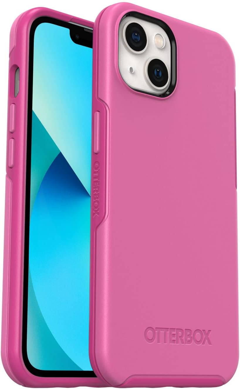 OtterboxSymmetry Series+ Antimicrobial Case with MagSafe for iPhone 13 - Strawberry Pink