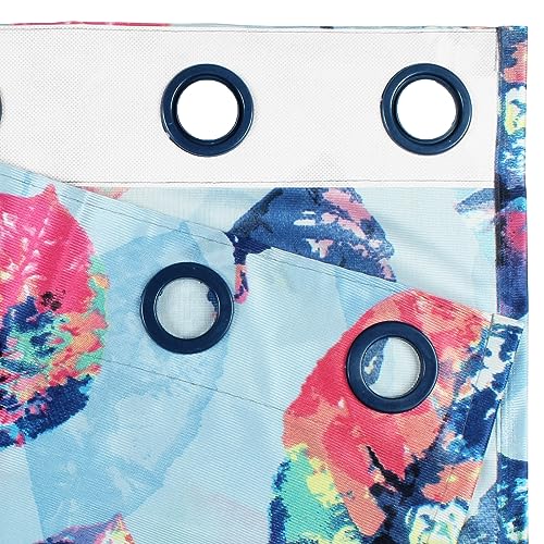 Image of Curtain Door - Raga Curtains Door Curtains 7 Feet for Home and Living Room |Abstract| Aqua Blue| Polyester, Pack of 2