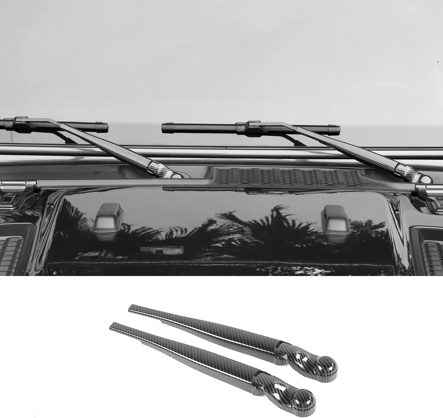 RTTCZ for Wrangler JL Front Windshield Wipers Cover Trim for Jeep Wrangler JL