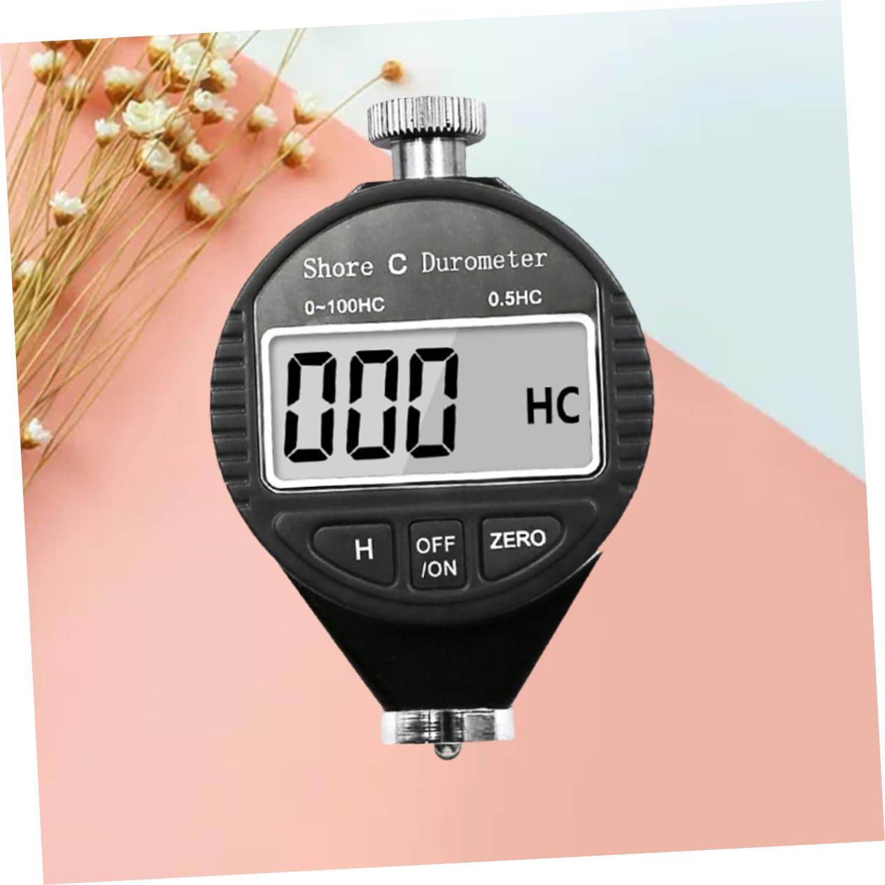 Shore a LCD Meter Digital Durometer Scale Tire Hardness Tester Quick Durometer Digital Display Durometer Tester LCD Durometer Shore a Durometer Digital Hardness Tester Black MUCKLILY
