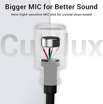 Cubilux USB C Gooseneck Microphone, Type C Boom MIC Compatible with MacBook Pro/Air, iPhone 17/16/15, iPad Pro 13/12.9/11, iPad Air 13/11, Samsung S25/S24/S23, Pixel 10/9/8/7/6 Pro, Laptop, 1 FT