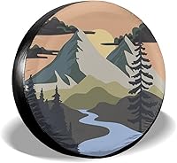 Vista 13 de Bear and Mountain - Cubierta de neumático de repuesto para neumáticos, impermeables, ajuste universal para remolque, RV, SUV, camión, caravana