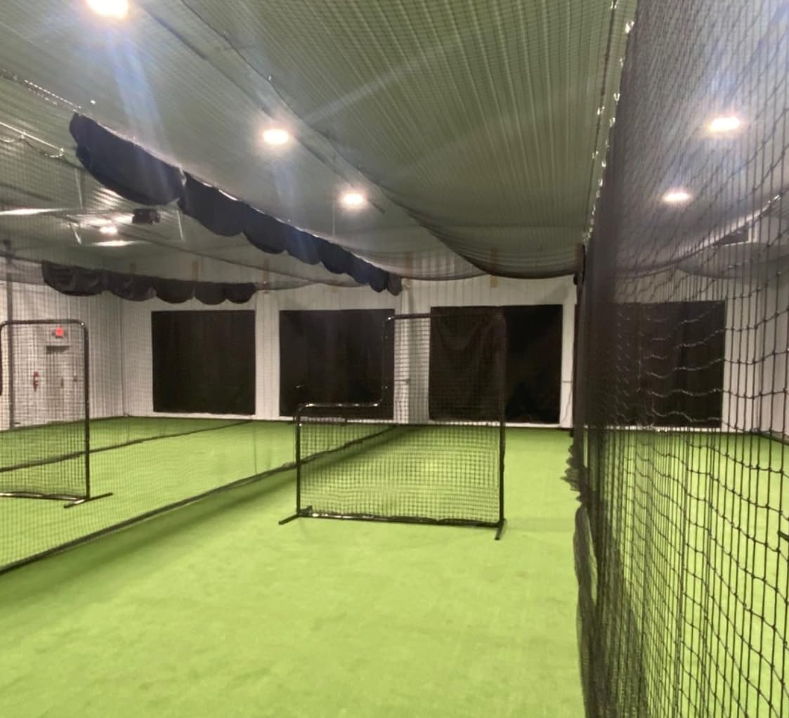 Batters Eye Backdrop 5' x 10' - Instantly Create a High-Contrast Background for Batting Cage Training - See The Ball Better