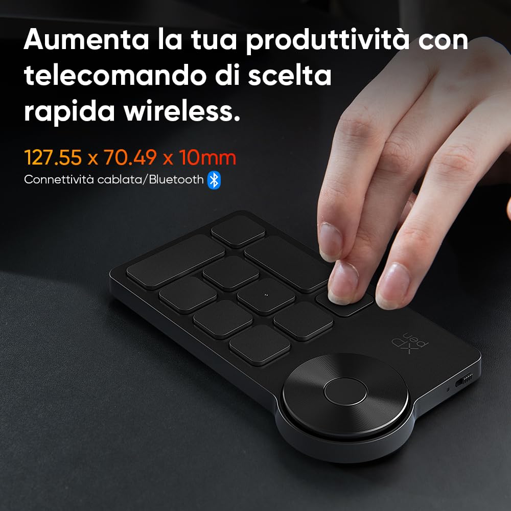 XPPen Artist Pro 14 2nd Tavoletta grafica con schermo da 14 pollici, penna passiva 16K(16384) livelli di pressione, Telecomando wireless di scelta rapida incluso, Supporto pieghevole integrato