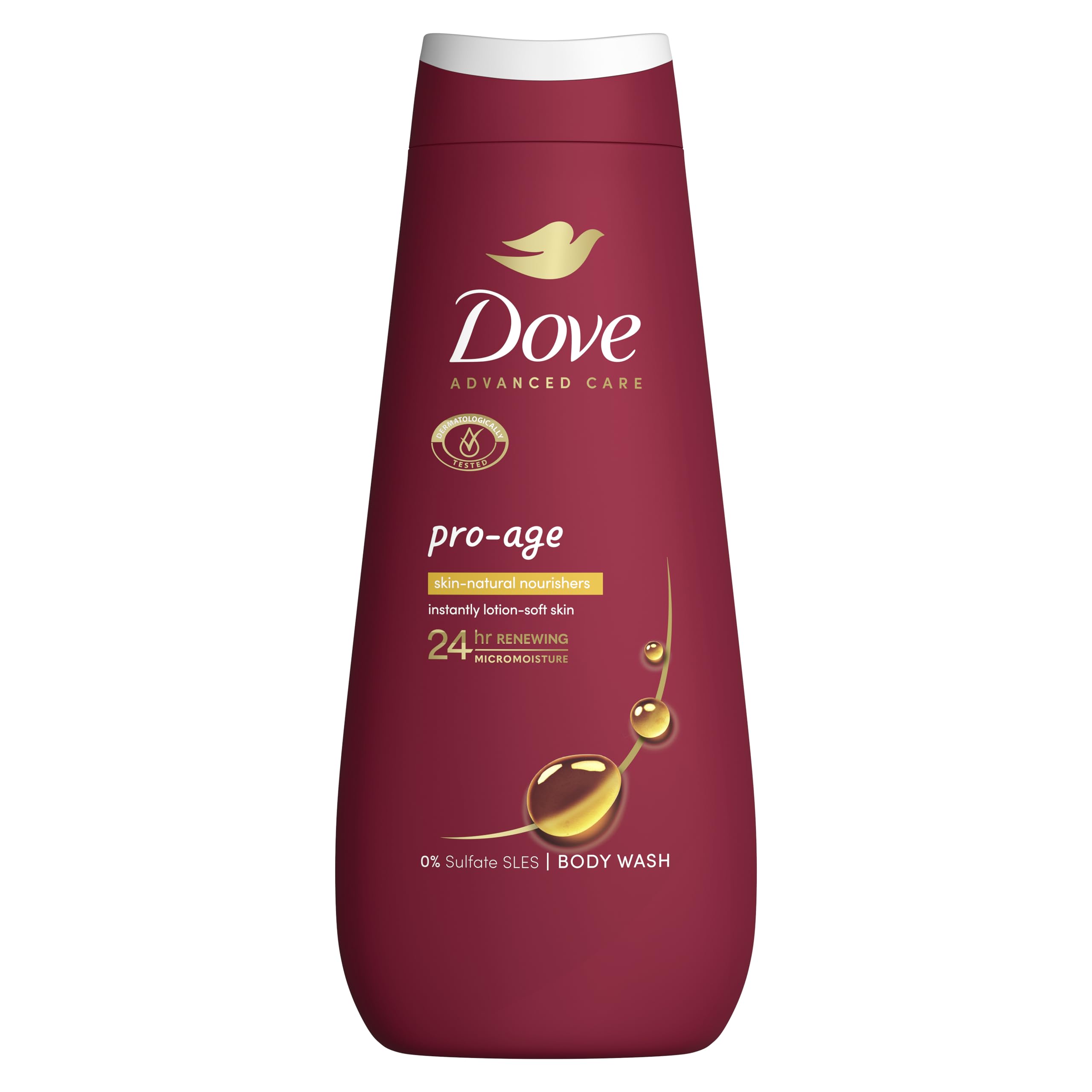 Advanced Care Pro-Age Body Wash body cleanser with skin-natural nutrients for instantly lotion-soft skin 400 ml