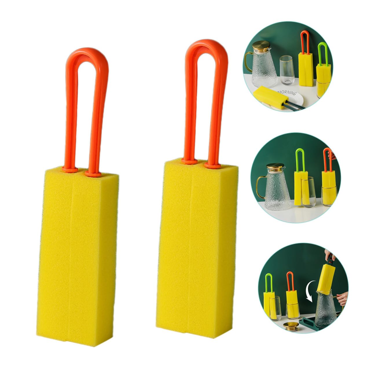 FRCOLOR 6pezzi Spazzole per Bottiglie Densità Scovolini Multifunzionali per Bottiglie e Utensili per e Casa