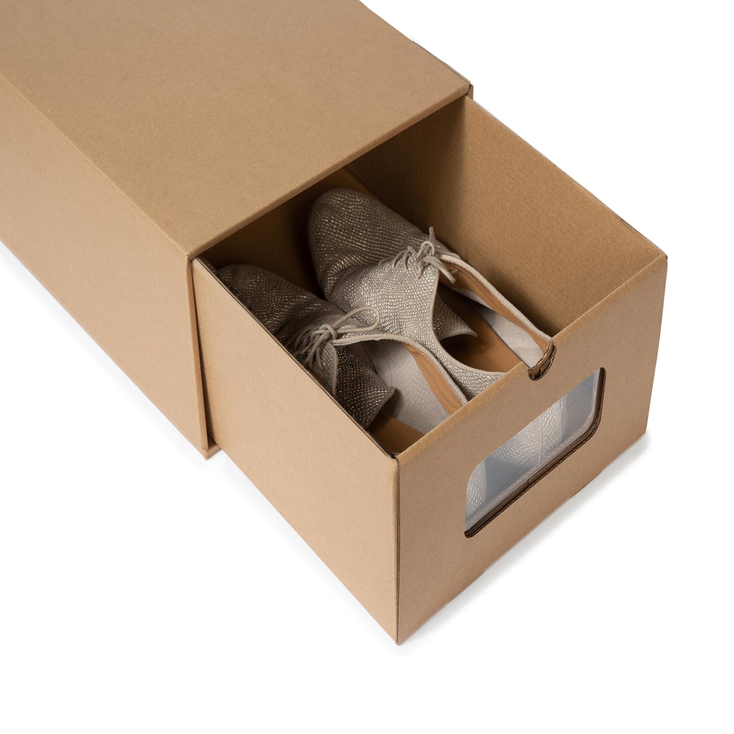 IDMarket - Lot de 20 cartons boites de rangement à chaussures avec tiroir