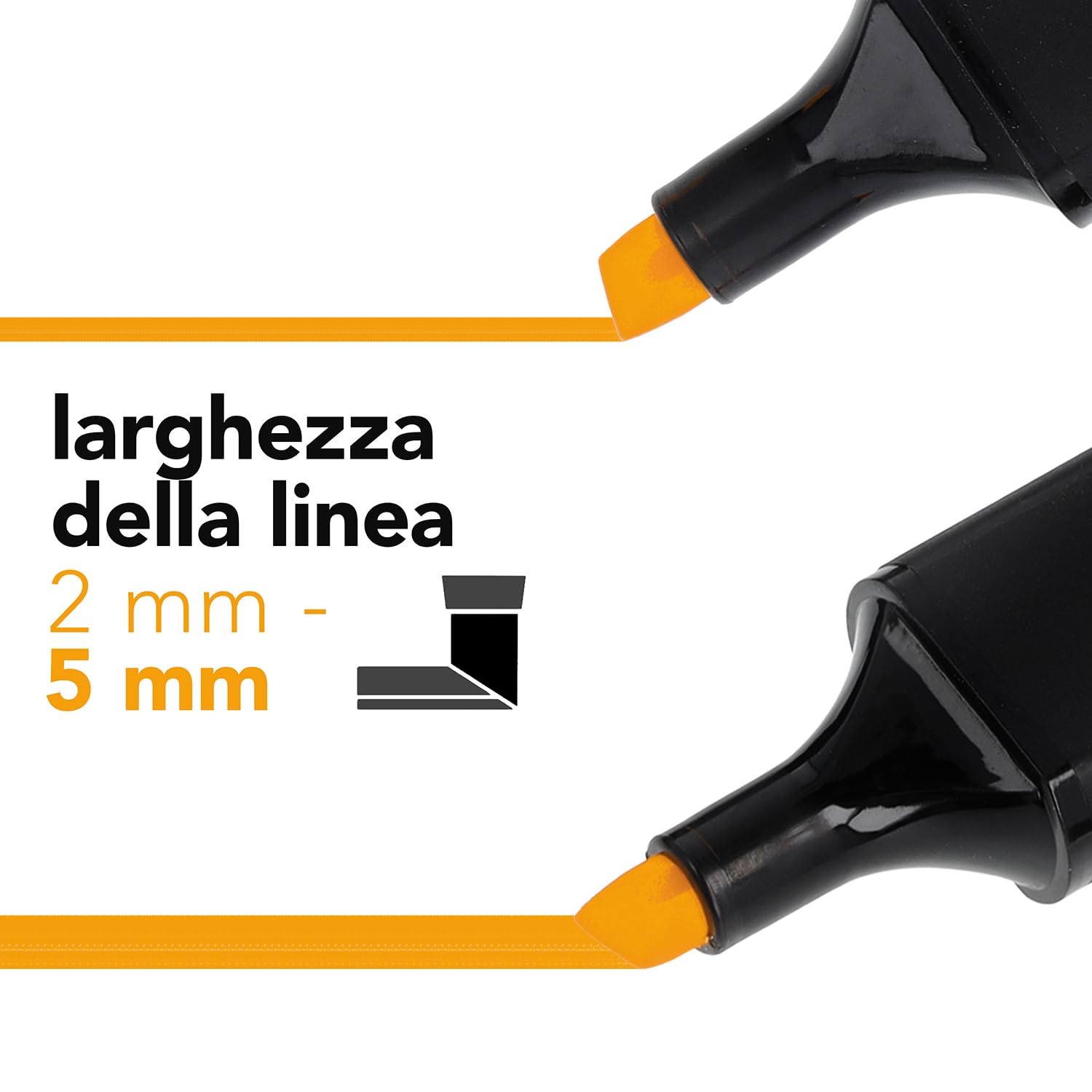 Evidenziatori Westcott - Set 20 Colori, Punta 2-5 Mm, Inchiostro Di Qualità, Con Organizer - Foto 5