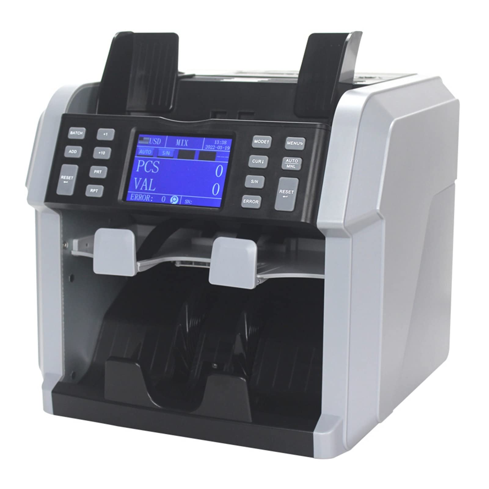 Liczarka do Pieniędzy Wymieszaj wartość Money Machine Touch Screen Multi Carelanty Banknote rachunki i sortowanie z wbudowaną drukarką XD-2700
