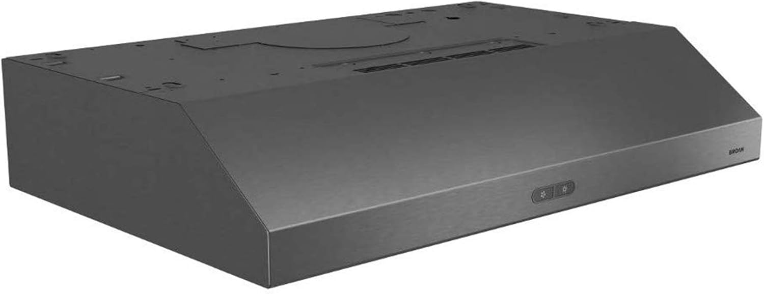 Broan 30" Black Stainless Steel Convertible Range Hood